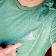 Tree Peace Logo Shirt - Forest Green